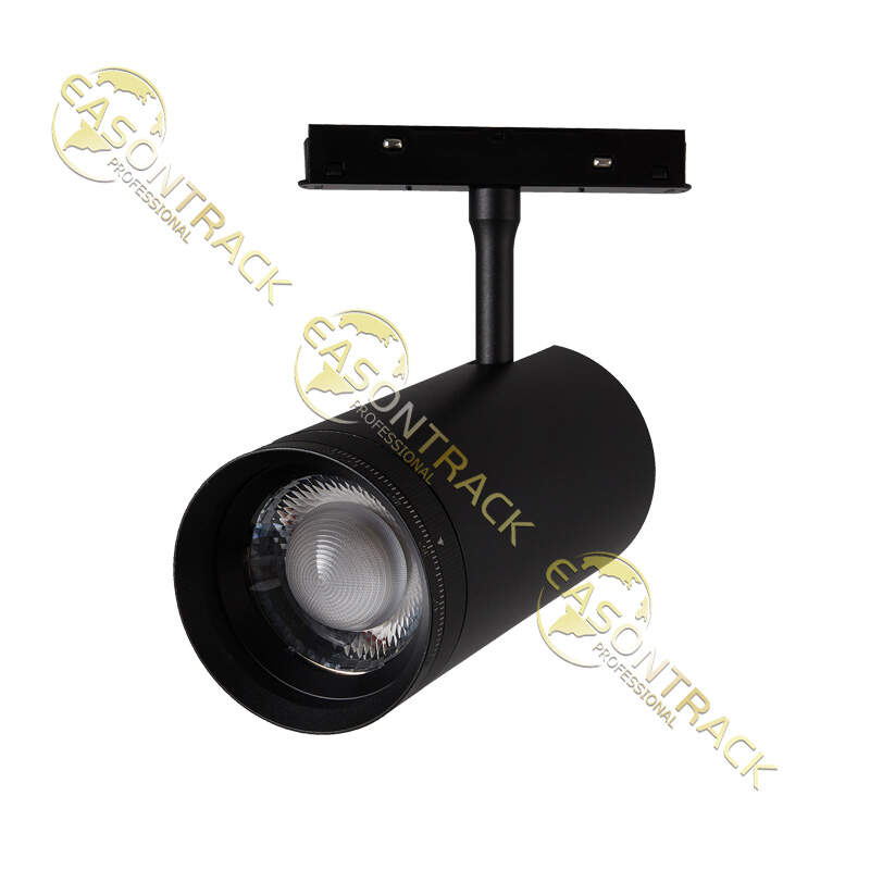 Popular 24W Zoomable Led Tracklights SystemTrack Led Magnetic Rail Lighting Black Track Light For Store