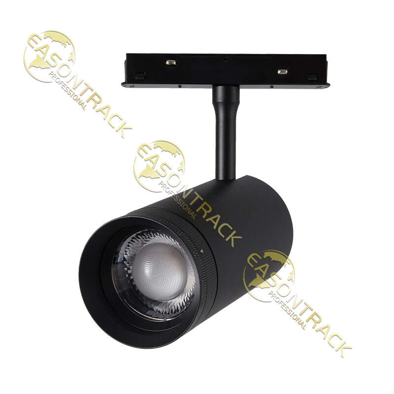 New Design COB Led Track Light Shop Magnetic Rail Zoom Spotlights Surface Recessed Indoor Black Magnetic Spot Track Lights