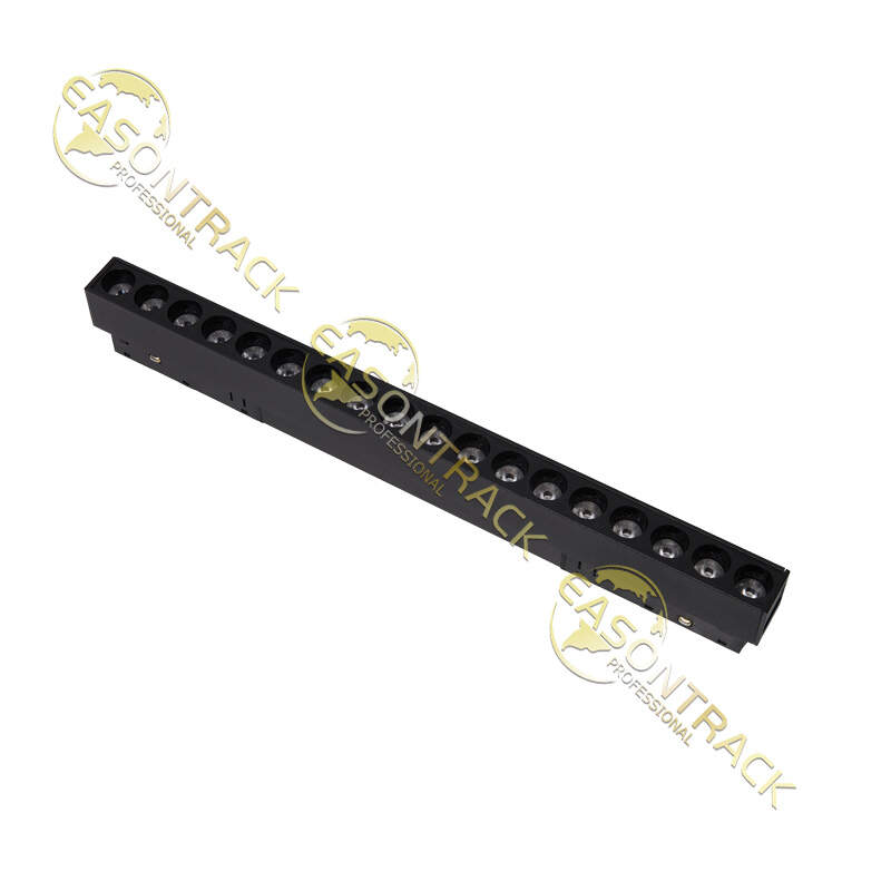 European recessed 48v smd cob moving 18-head ceiling gridlight tracklight spot led magnetic track light rail system