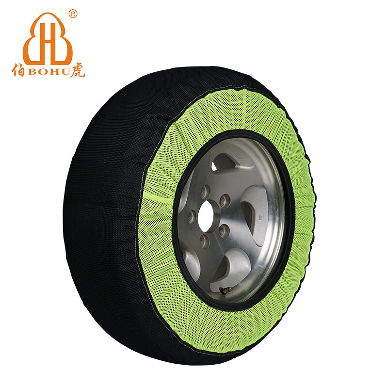 BOHU Hot Selling High Quality Snow Sock Tire Covers Fibre Traction Auto Snow Sock