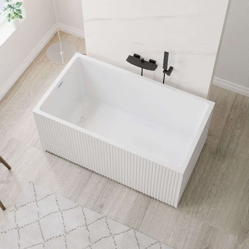 Acrylic freestanding New - model Artistic Space - saving bathtub Model