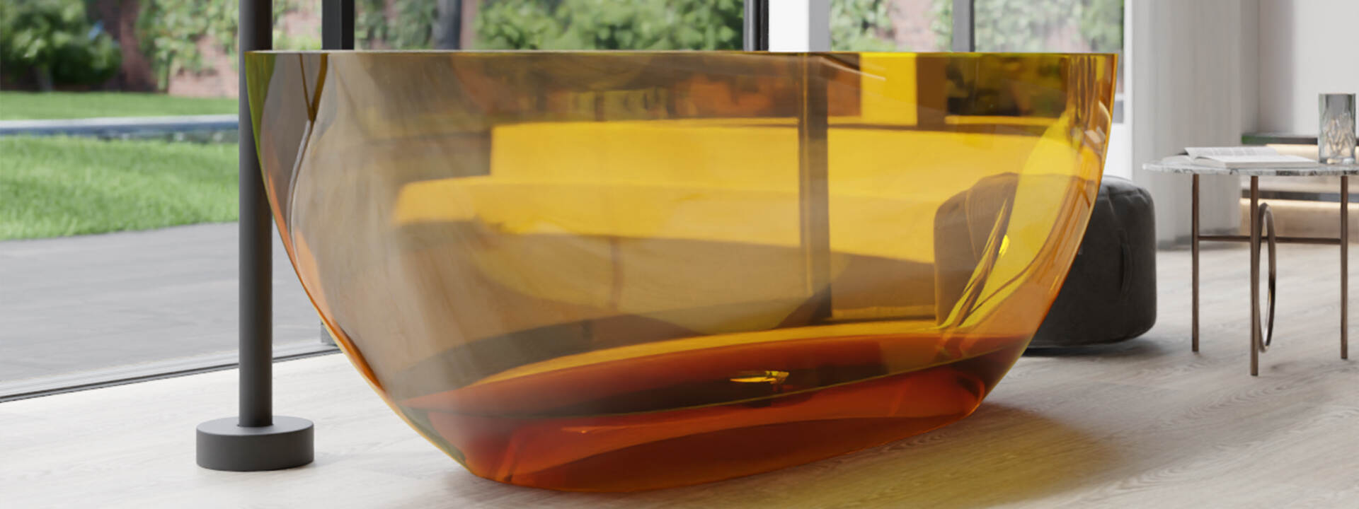Acrylic Bathtub Artificial Stone Bathtub Transparent Bathtub Hot Tub Swim SPA