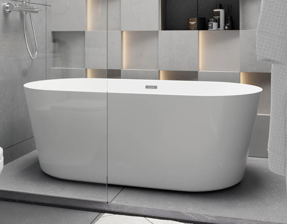 Acrylic Bathtub Artificial Stone Bathtub Transparent Bathtub Hot Tub Swim SPA