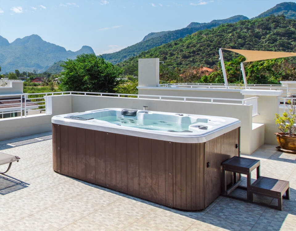 Acrylic Bathtub Artificial Stone Bathtub Transparent Bathtub Hot Tub Swim SPA