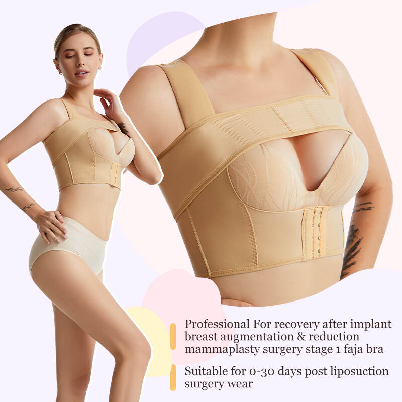 Stage 2 breast augmentation recovery bra;Post-mastectomy support bra vest;Customizable post-surgical bra