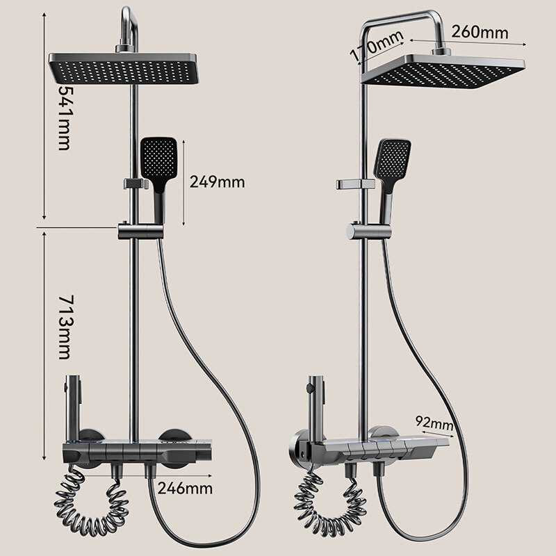 digital shower power supply, oem digital shower mixer, oem digital shower panel, china cheap four functions hand shower, china shower supply four-function shower gun ash