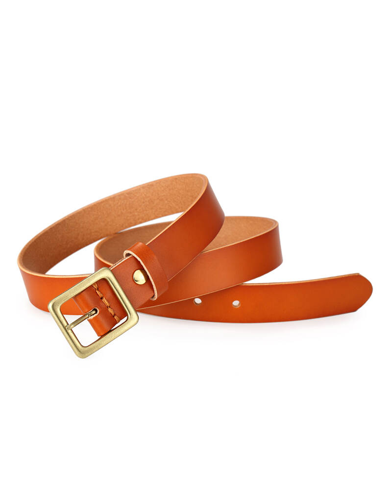 Ladies Leather Belt Head Vegetable Tanned Belt Leather Belt Wholesale