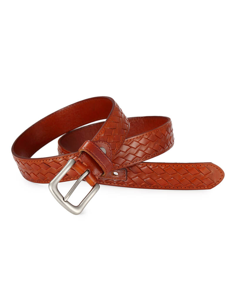 Factory Customized Logo Vintage Luxury Vegetable Tanned Leather Women's Genuine Belt with Stainless Steel Buckle