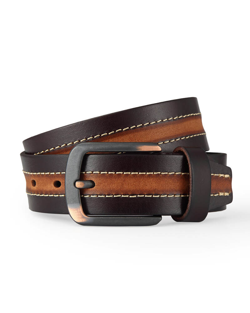 Men's vintage leather belts customizable pin buckle leather men's belts for casual business pants