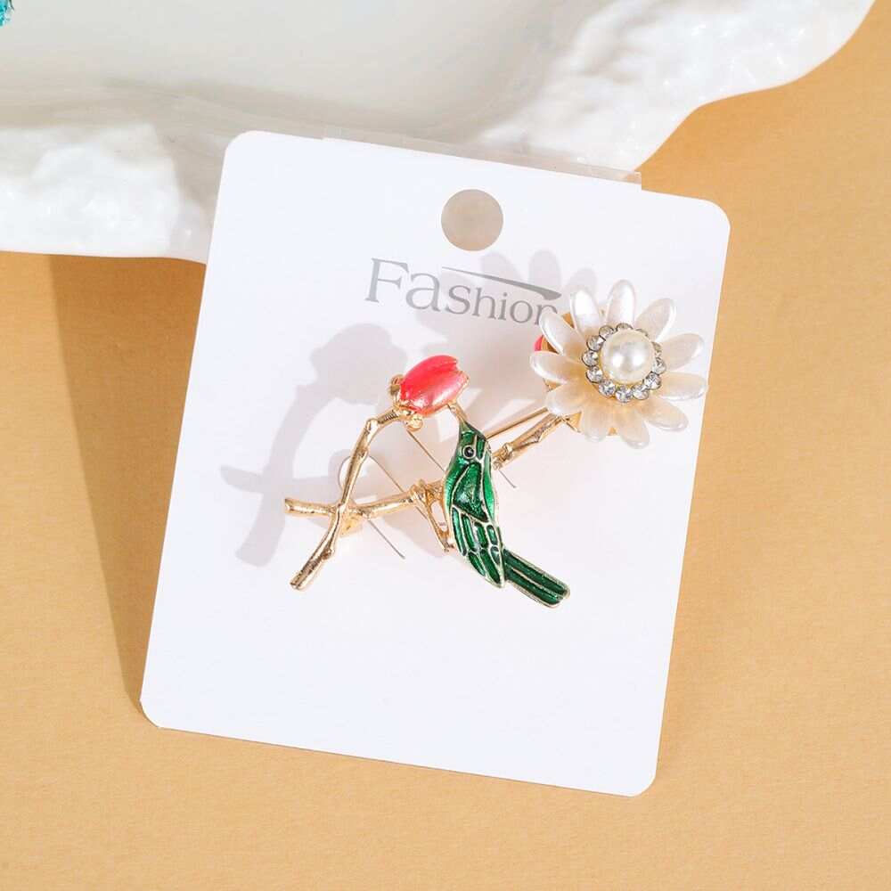 birds brooch