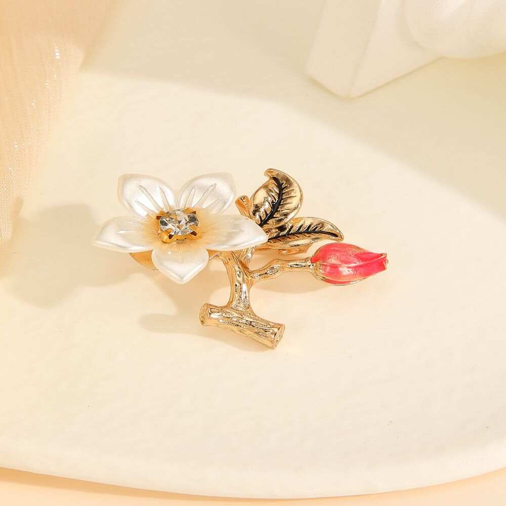 flower trees brooch