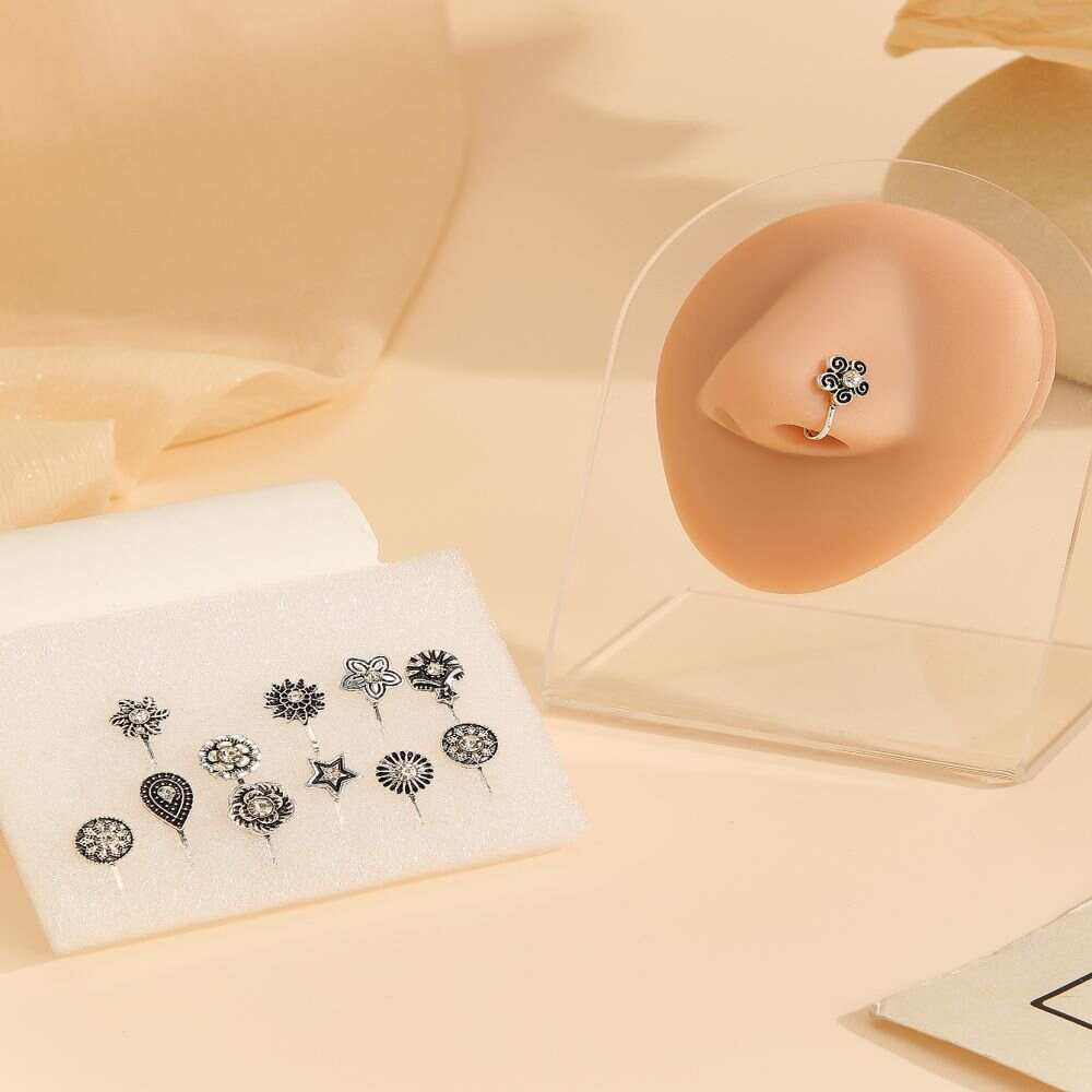 wholesale bendable nose pins, wholesale nose pin jewelry, wholesale nose pins, big diamond nose stud supplier, big diamond nose stud vendor