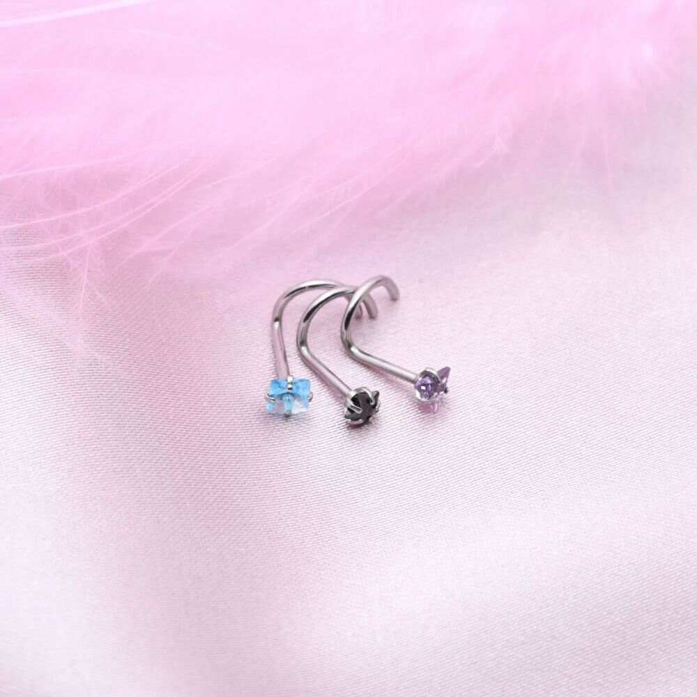 butterfly nose pin exporter, classic nose pin oem, classic nose pin odm, color diamond nose pin manufacturer