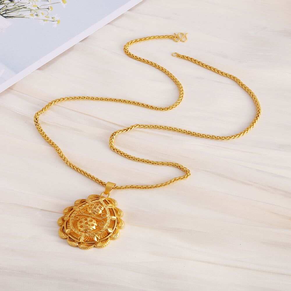 golden necklace