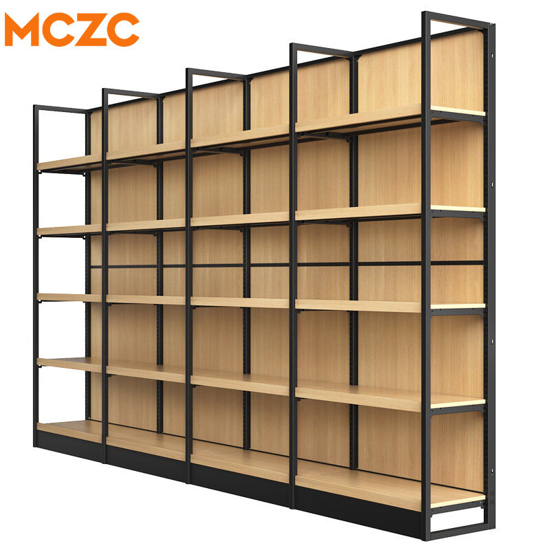 Wooden Shelves For Supermarket