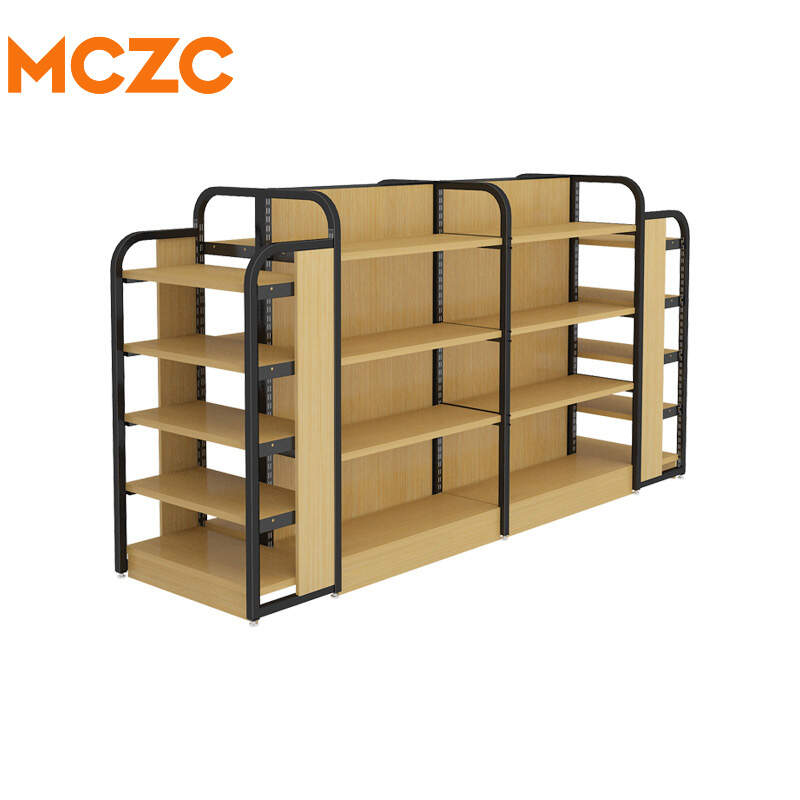 Double Sided Gondola Supermarket Shelving