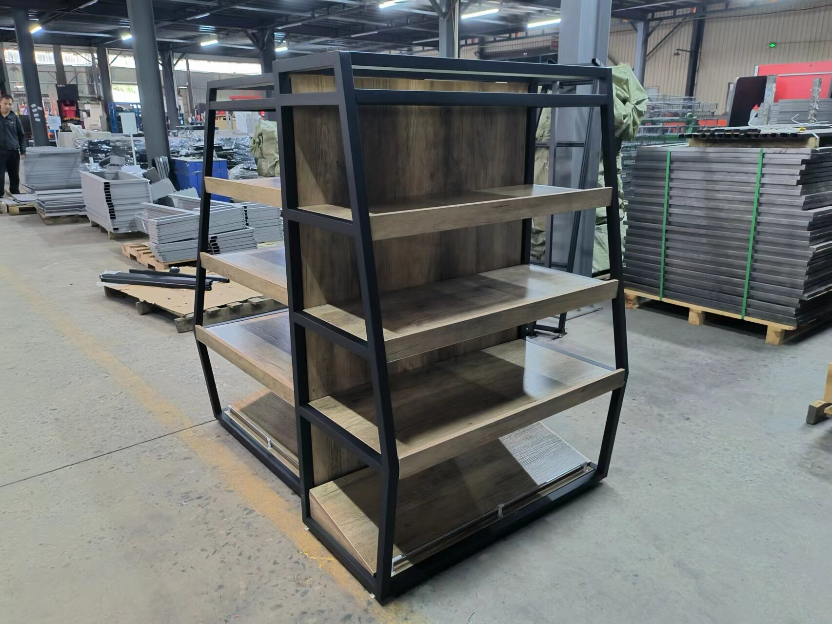 Double Sided Gondola Supermarket Shelving