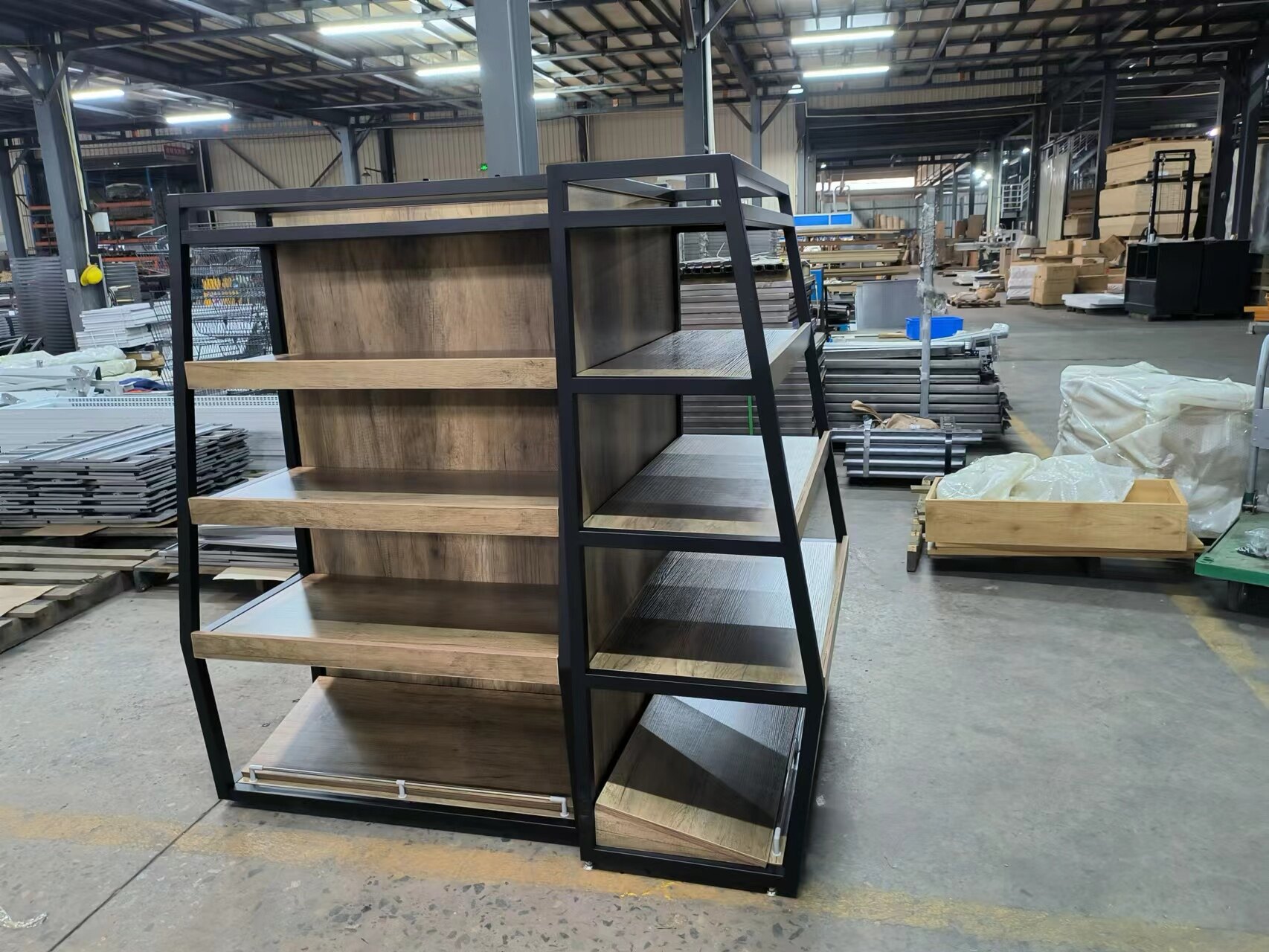 Double Sided Gondola Supermarket Shelving