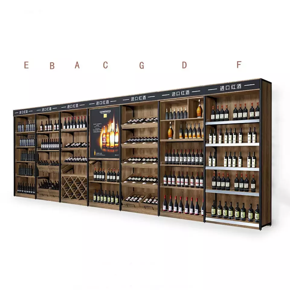 Wooden Wine Bottle Showcase