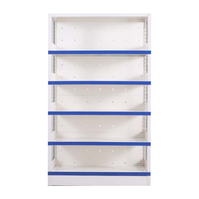 metal pharmacy shelf, white pharmacy shelves