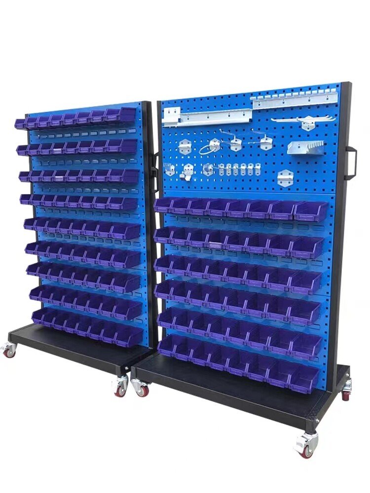 Multifunction Wear-Resistant Wall Mounted Multi-Layer Tool Rack With Storage Bin Outdoor Storage Box