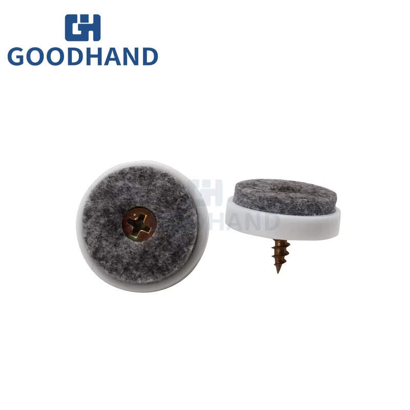 Professional Supplier Nail on Glide Easy Moving Plastic Furniture Glides Felt Base Modern Home Kitchen Bathroom Bedroom Hotel