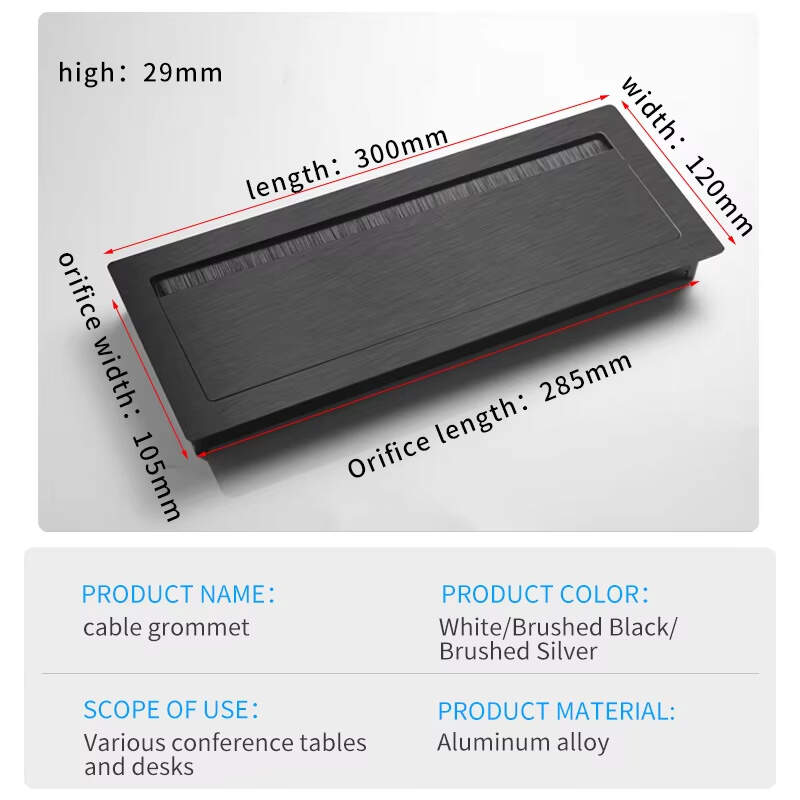 aluminum alloy cable grommet, cable grommet for computer desk, cable grommet, furniture cable grommet, cable management grommet, office cable grommet, table cable grommet, home office cable grommet, apartment furniture wire box, school furniture cable grommet, High quality modern aluminum alloy cable grommet, Aluminum alloy cable grommet for home office furniture, 20 Years production experienc