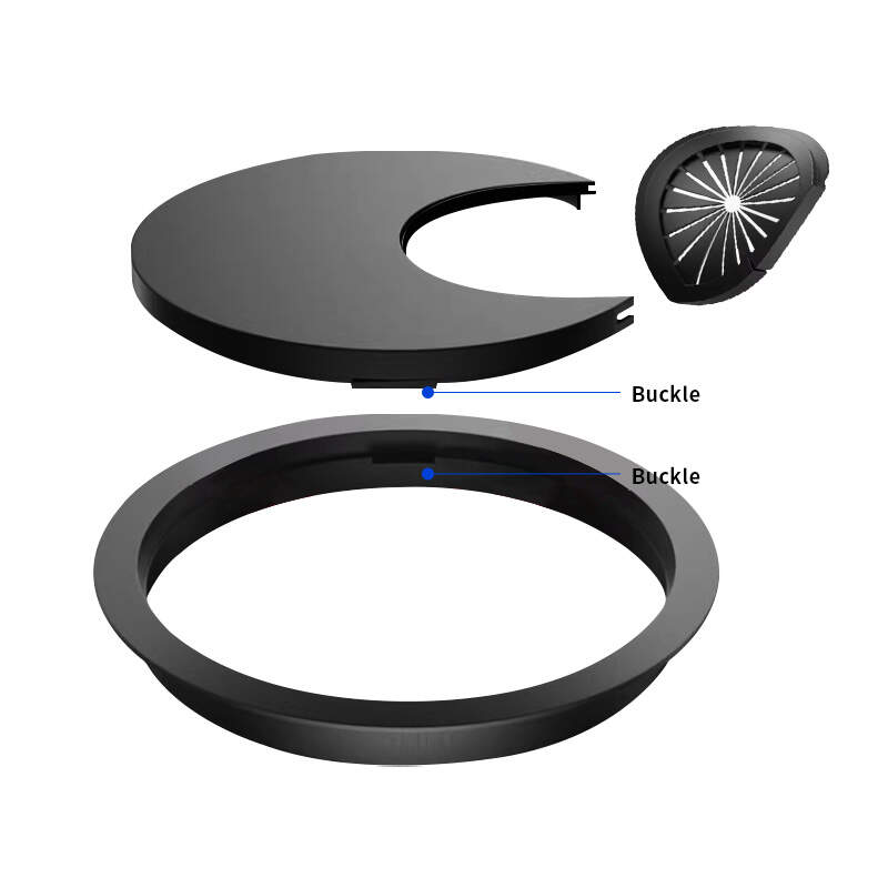 desk cable hole cover, zinc alloy grommets, zinc alloy wire cover, modern office desk grommets, home office cable hole cover