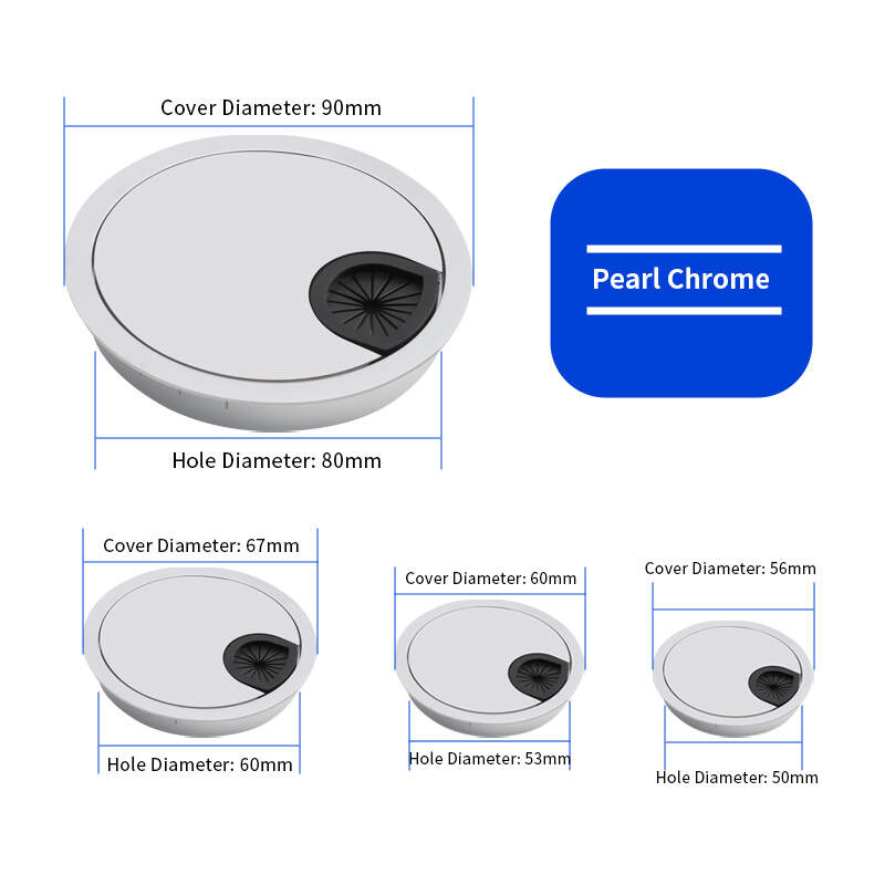 desk cable hole cover, zinc alloy grommets, zinc alloy wire cover, modern office desk grommets, home office cable hole cover