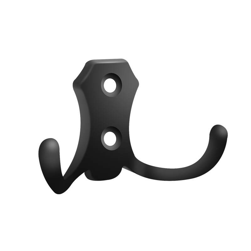 kitchen furniture hook, zinc alloy coat hook, zinc alloy cabinet hook, modern design furniture hook, Silver double hook coat hook