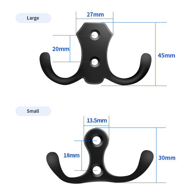 kitchen furniture hook, zinc alloy coat hook, zinc alloy cabinet hook, modern design furniture hook, Silver double hook coat hook