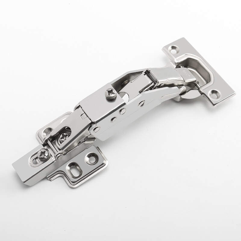 Soft Closing 125 Degree Steel Kitchen Cabinet Hinge Modern Design Skeletal Line for Thick Door 35mm for Living Room