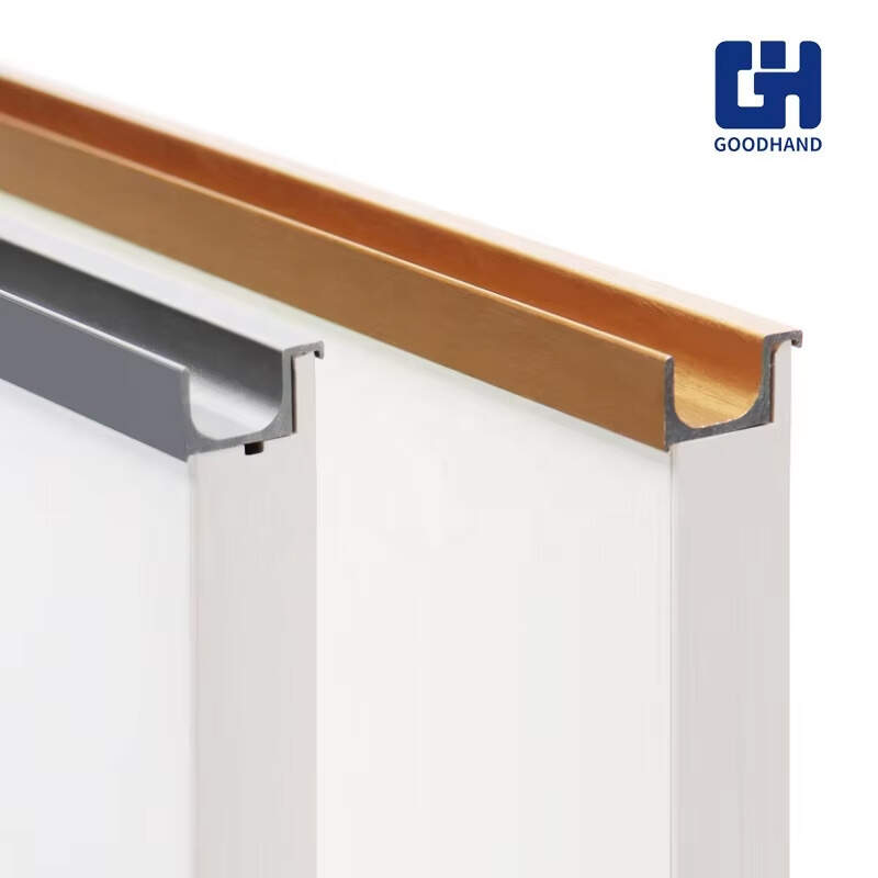 Invisible Long Cabinet Pulls Handles, Thick Cupboard Finger Edge Pull Concealed Cabinet Profile Pull Handle, Aluminum Hidden Kitchen Cabinet Handle