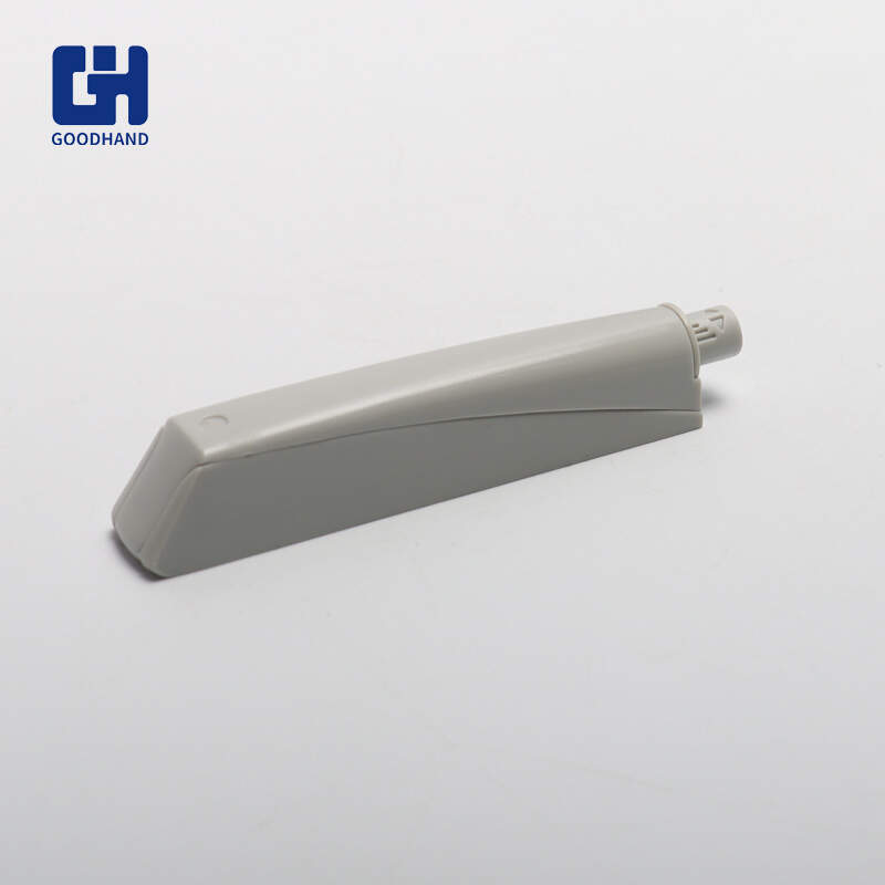 Magnetic door latch cabinet, Push to open furniture, Easy installation hardware, Modern magnetic cabinet, Grey magnetic door latch