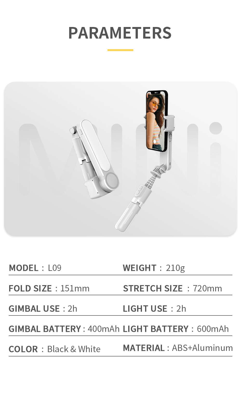 L09 补光灯MiNi 稳定器 蓝牙三脚架自拍杆 三个按键  英文 (19).jpg