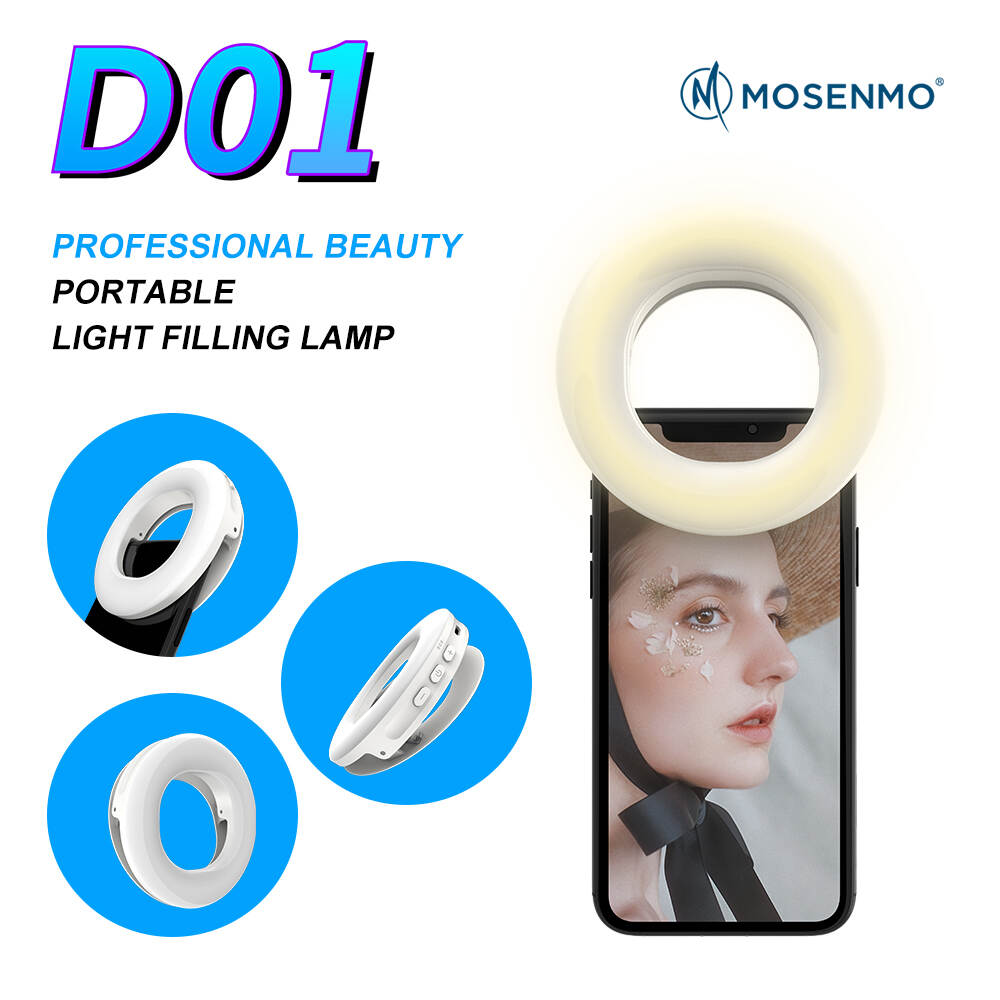 MOSENMO D1 Mini Clip-on Selfie Ring Light