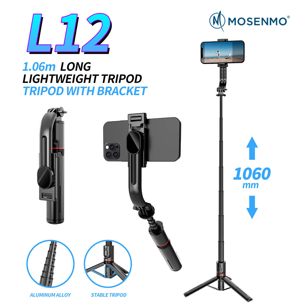MOSENMO L12 1.06m Aluminum Alloy Lightweight Tripod