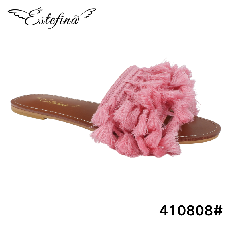 Estefina Unique Tassel Ethnic Style Slippers