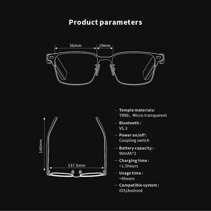 AirPro Eyewear,Bluetooth smart eyewear,bluetooth glasses