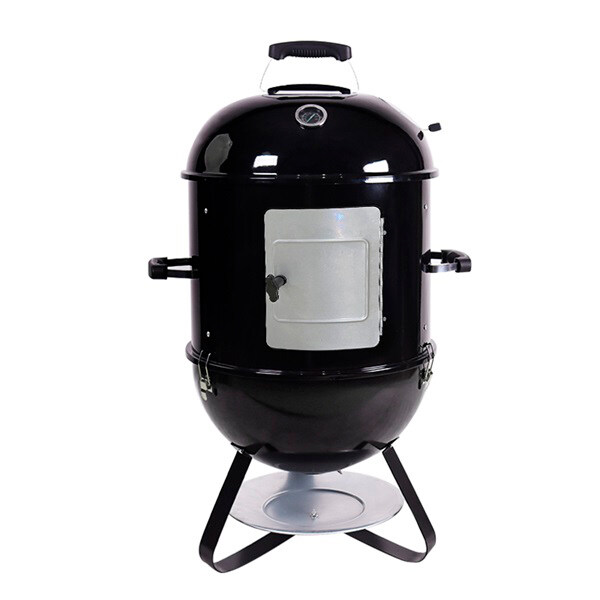 18 Inch Vertical Charcoal Smoker Grills with 2 In 1