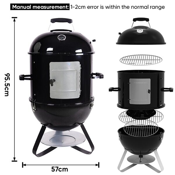 charcoal grill 18 inch, vertical charcoal smoker grills