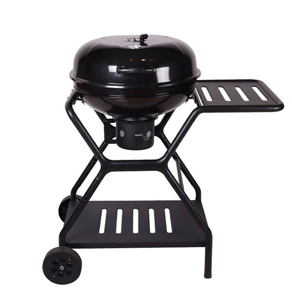 Expert Grill Kettle Charcoal Grill with Single Side Panel &  Trolley Wheels KY22022