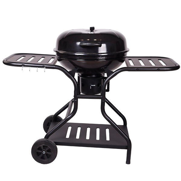 BBQ Pro Kettle Grill With Double Table and Steel Cooking Grate KY22022T