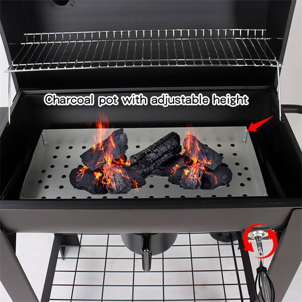 indoor outdoor smoker grill, barrel barbecue grills charcoal