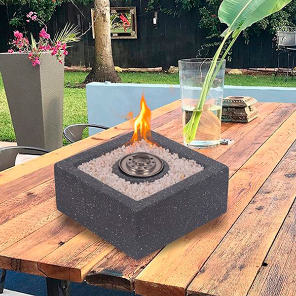concrete tabletop indoor fireplace, concrete tabletop fireplace