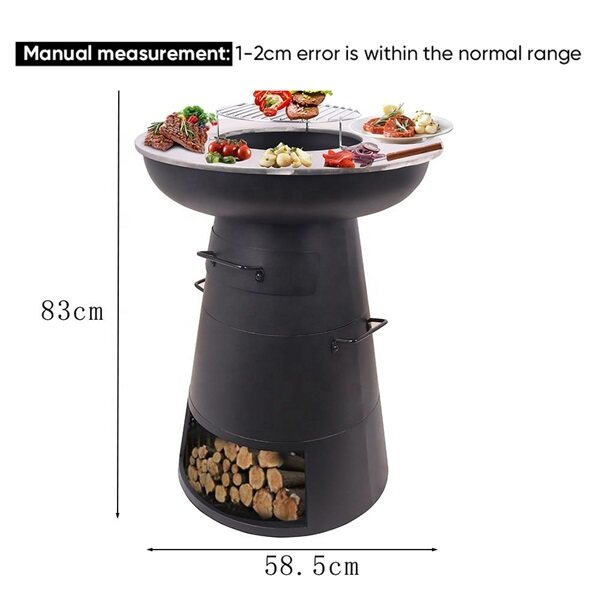 BBQ and fire pit in one, fire pit and BBQ in one