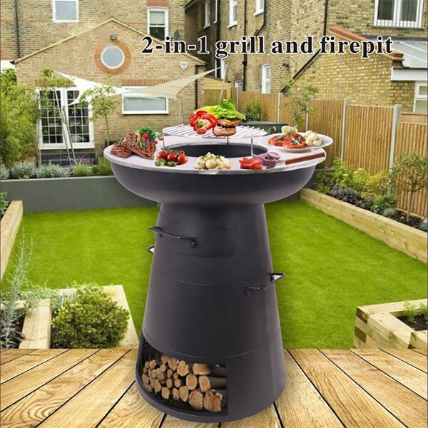 BBQ and fire pit in one, fire pit and BBQ in one