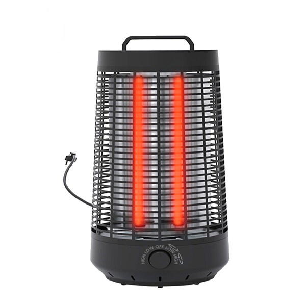 Portable Quartz Electric Space Heater 700W With Adjustable Thermostat