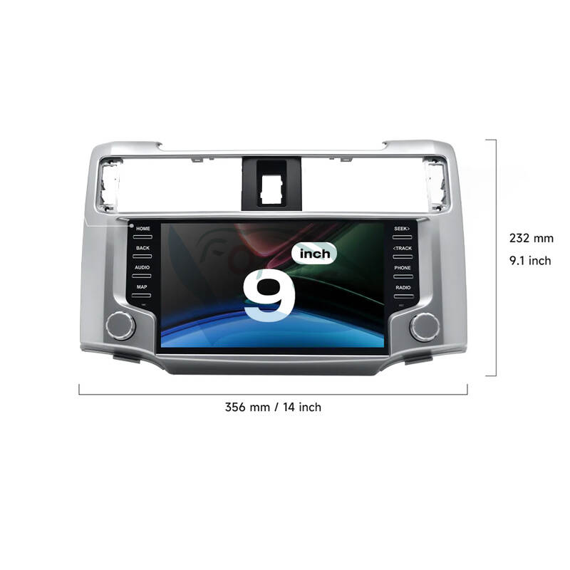 Dasaita 9 inch Multimedia carplay Audio Radio Stereo Android QLED Touch Screen Head Unit For Toyota 4Runner T10 5th gen 10-23