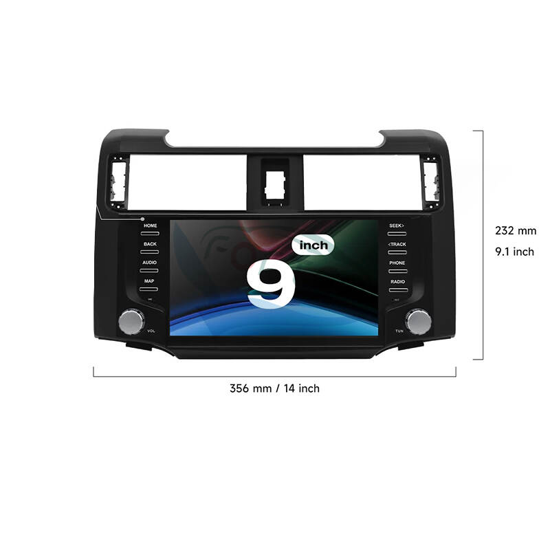 Dasaita Head Unit 9 inch Car QLED Screen Radio CarPlay Android Auto  Audio Stereo DVD Player For Toyota 4Runner T10 5th Gen 10-2